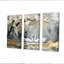 Ensemble de salon gris et or avec cygnes «Love Under Cherry Blossom III»-107201185-107201190