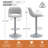 Swivel Adjustable Height Bar Stools, Faux Leather Upholstered Counter Stools, Modern Pub Stools-2067231100