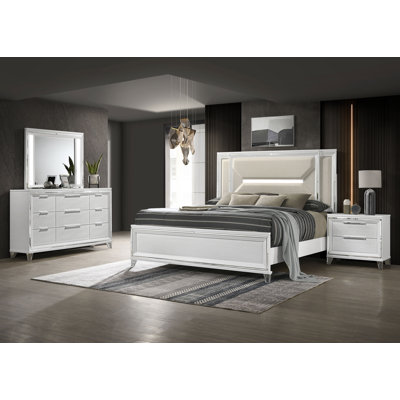 Ensemble de chambre avec très grand lit 4 pièces Maomina