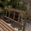 Ensemble de table de patio et banc de salle à manger en bois