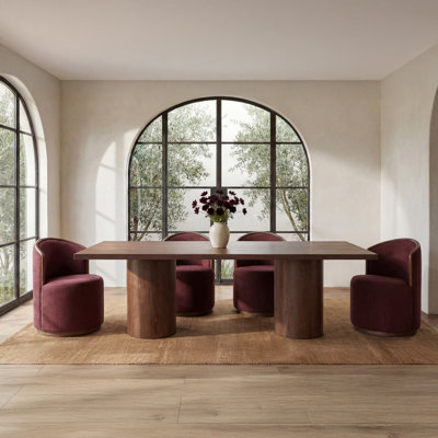 Chaise pivotante Teddrick Rossi crème