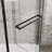 36 In.d X In.w 72 In.h -angle Shower - Matte Black, Clear Tempered Glass, 304 Stainless Steel Button Head Screws Space Door 36"x36"x72" With Glass And Black Finish, Hardware-117456844