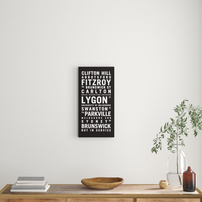 Tram Scrolls - Wrapped Canvas Print, 102cm H x 51cm W x 3.8cm D