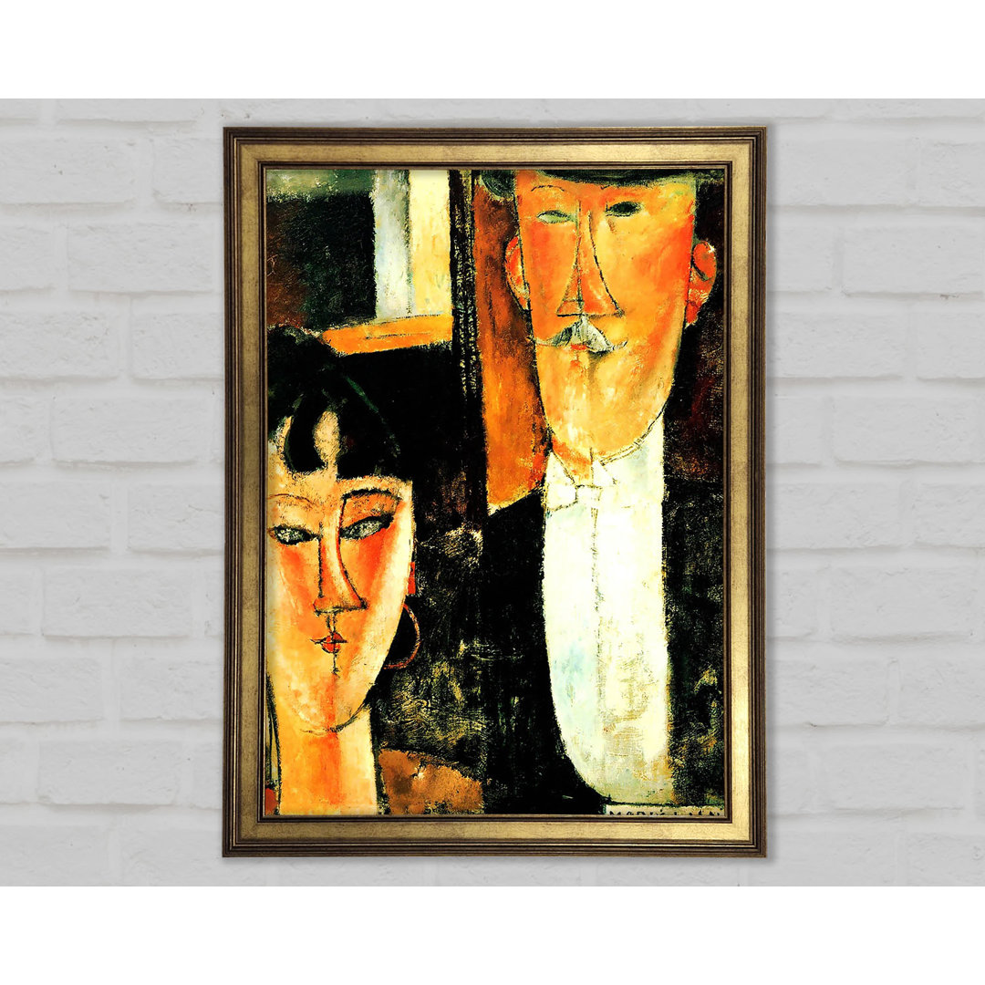 Braut und Bräutigam von Modigliani - Druck