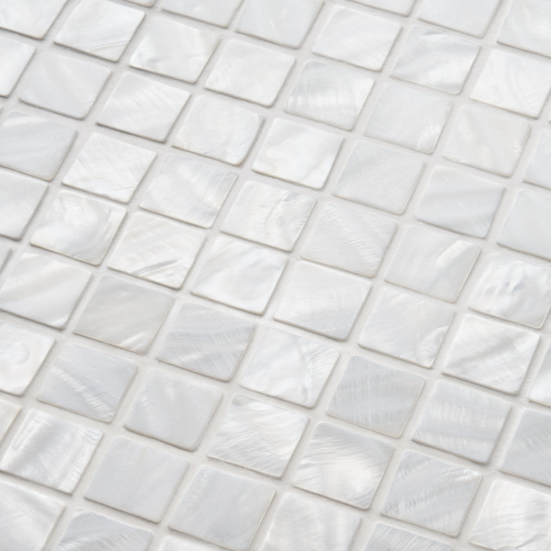 Pacif White 11.75'' W x 11.75'' L Mother of Pearl Mosaic Wall Tile (0.96 Sq. Ft. / Sheet)