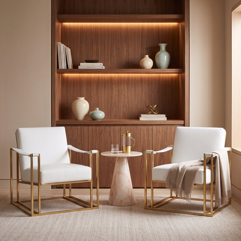 Orleans Faux Leather Armchair