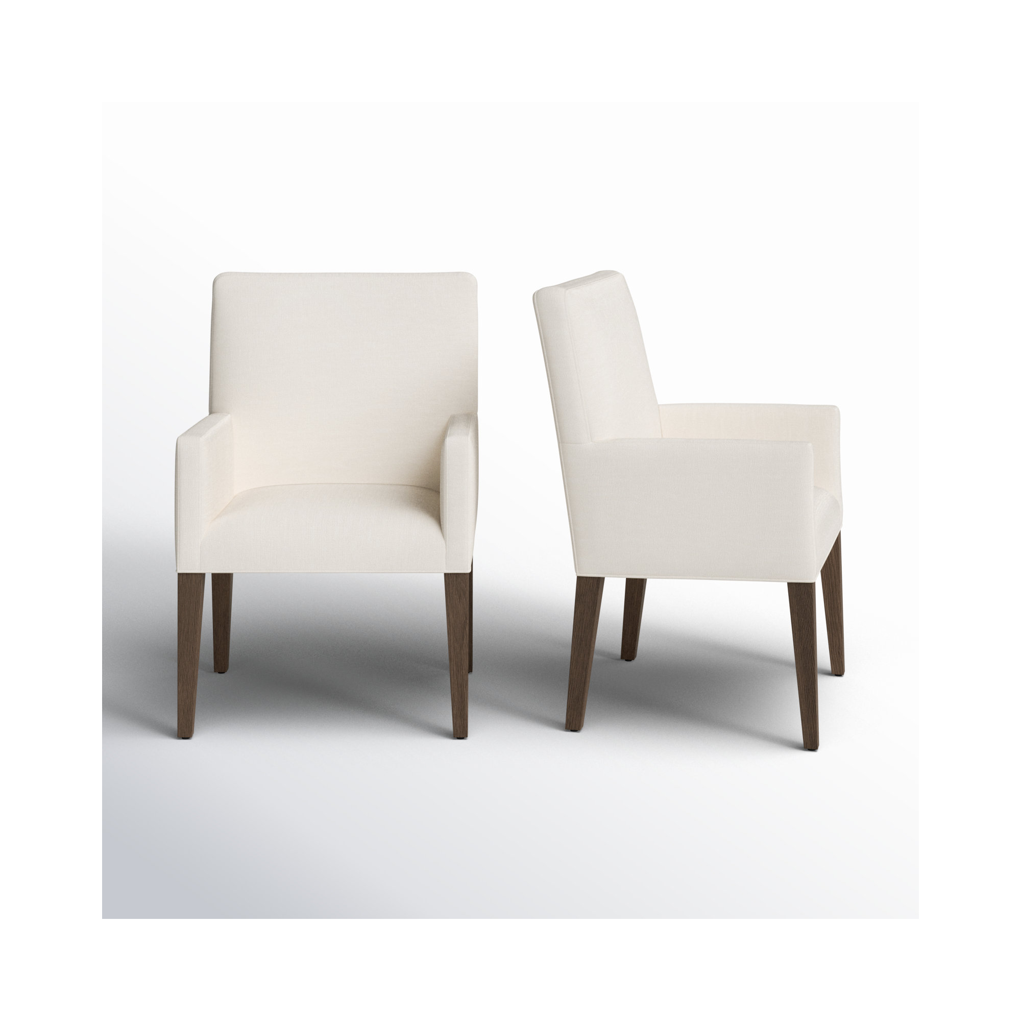 Meria Upholstered Arm Chair in Beige
