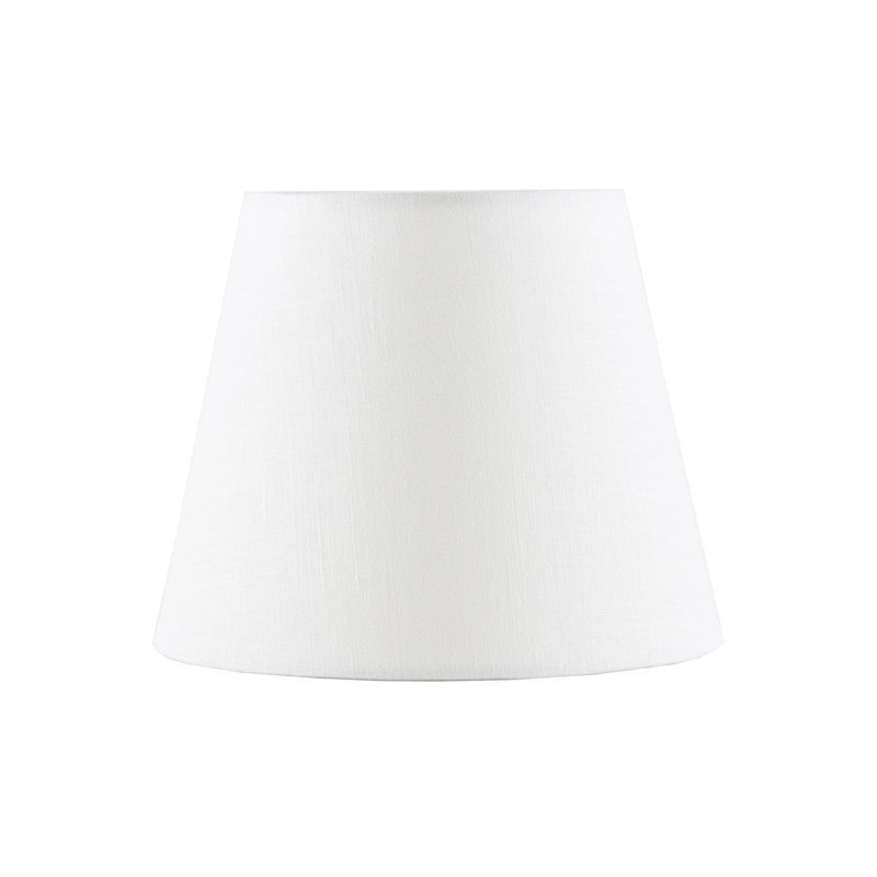 Hardback Linen Empire Lamp Shade (Clip On), 5" H x 6" W x 6" D, Off White