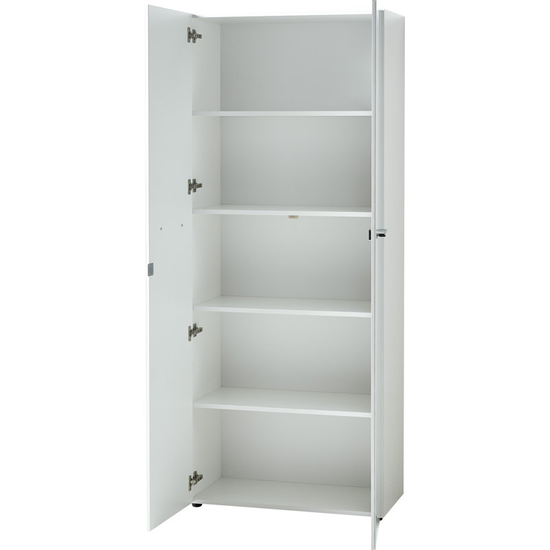 Jorgensen 2 -Door 4 -Shelf, White