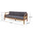 Littell 73.25'' Wide Straight Patio Sofa with Cushions