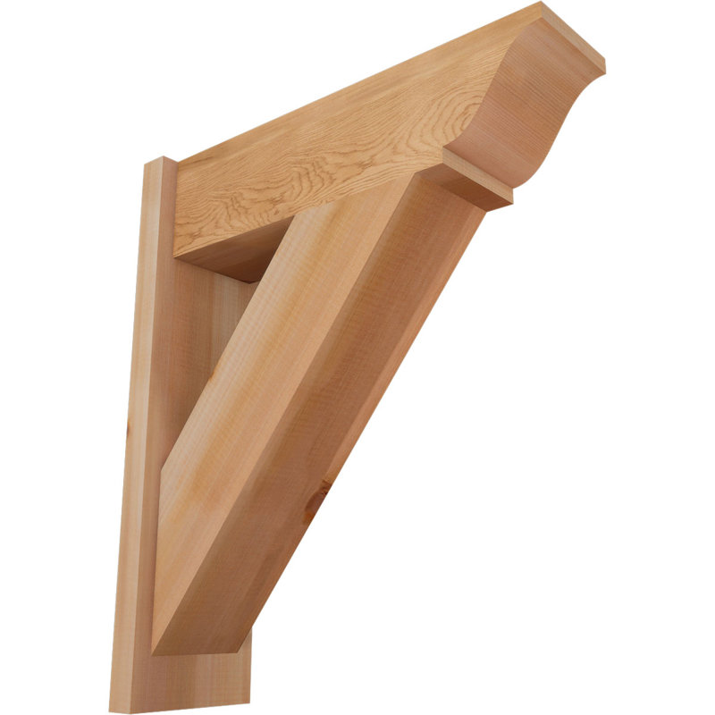 Persienne traditionnelle en bois rustique, P 24 po x H 28 po, Cèdre rouge occidental l 7 1/2 po (lisse)