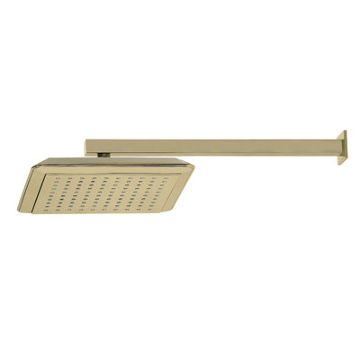 Kingston Brass K251A8CK Claremont 9-5/8" Square Shower Head With Shower Arm, Brushed Nickel