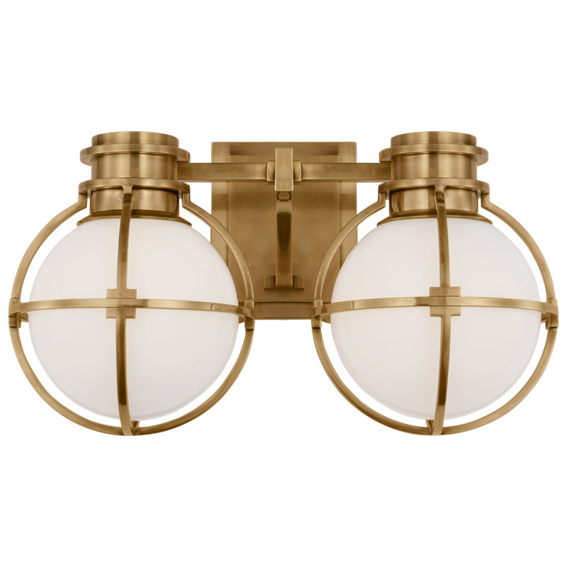 Gracie 2 - Light Armed Sconce, Antique-Burnished Brass