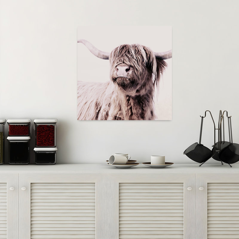 Art mural abstrait contemporain Highland, H 18 po x l 18 po