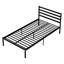 Structure de lit simple en métal, 13,1 po, en acier allié solide, facile à assembler, stable et silencieuse, idéale pour la chambre à coucher