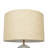 Ribbed Glass Lamp Base Bedside Table Lamp and Shade