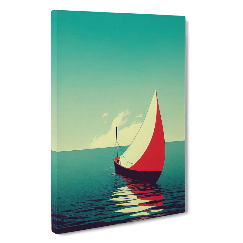 Awesome Boat - Wrapped Canvas, 50cm H x 35cm W x 3cm D