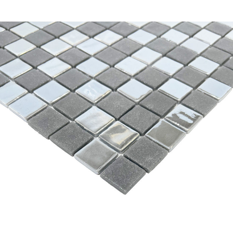 Shine 12" x 12" Glass Mosaic Tile