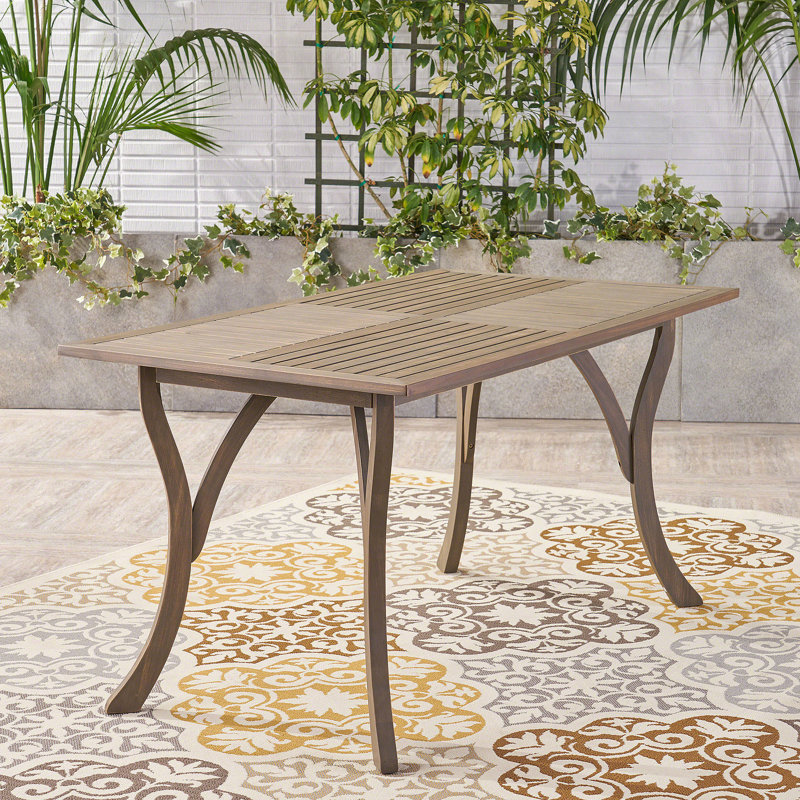 ECTANGULAR WOOD TABLE