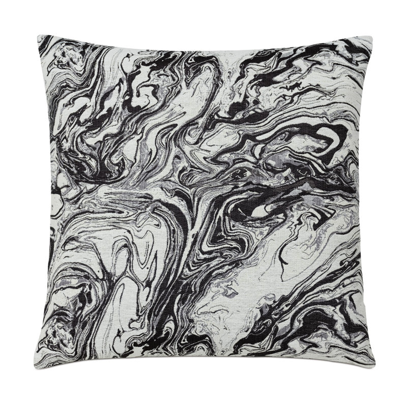 Luxurious Square Cotton Throw Pillow with Feather Fill