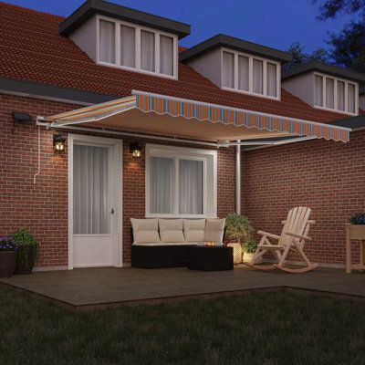 VidaXL Fabric Cover Retractable Patio Awning