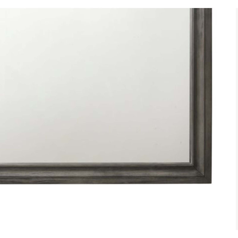 Naima Gray Finish Mirror, Gray