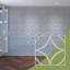Panneaux muraux décoratifs en acrylique Crosby, moyen, l 15 3/8 po x H 15 3/8 po x T 1/8 po, gris-2098538942-2098538823