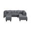 Canapé, chaise et repose-pieds rembourrés 104,5 po