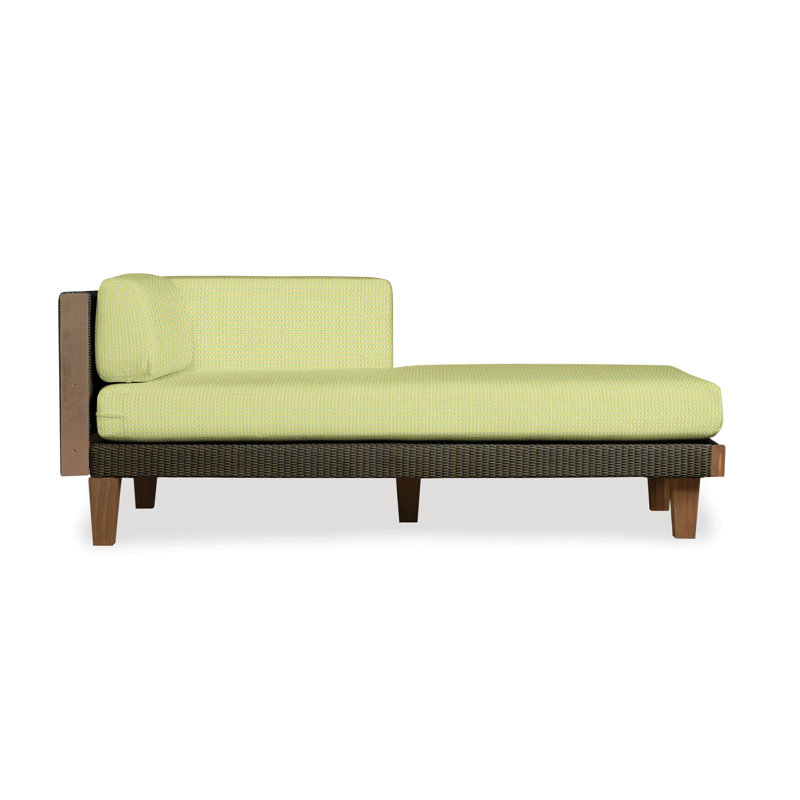 Catalina Outdoor Teak Chaise Lounge, Mink, Fife Aruba