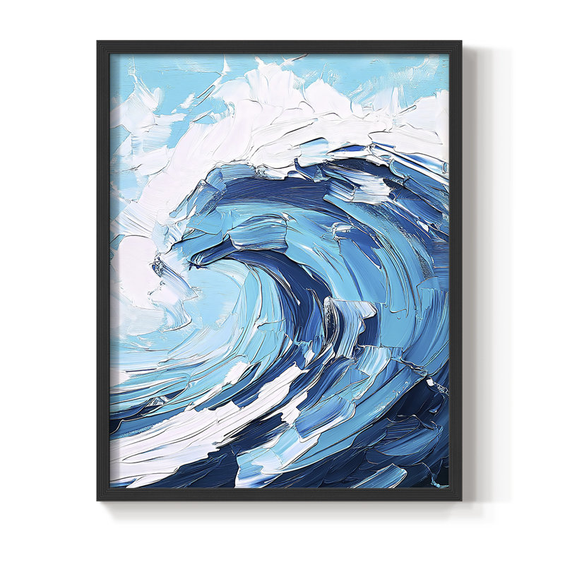 NAUTICAL Series XCI, reproduction encadrée - bois massif, H 11 po x l 9 po, Noir, noir, noir, noir