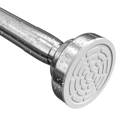 57‑100 Inch Adjustable Tension Shower Curtain Rod – 304 Stainless Steel No Drill Rustproof Bathroom Rod