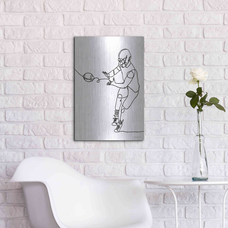 Winston Porter «Catch» par Kamdon Kreations, art mural en métal, H 24 po x l 16 po