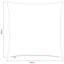 Indoor / Outdoor Cream Square Cushion Cover