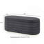 Banc de rangement moderne avec repose-pieds ovale et rembourré pour chambre à coucher, salon et vestibule-1476678189