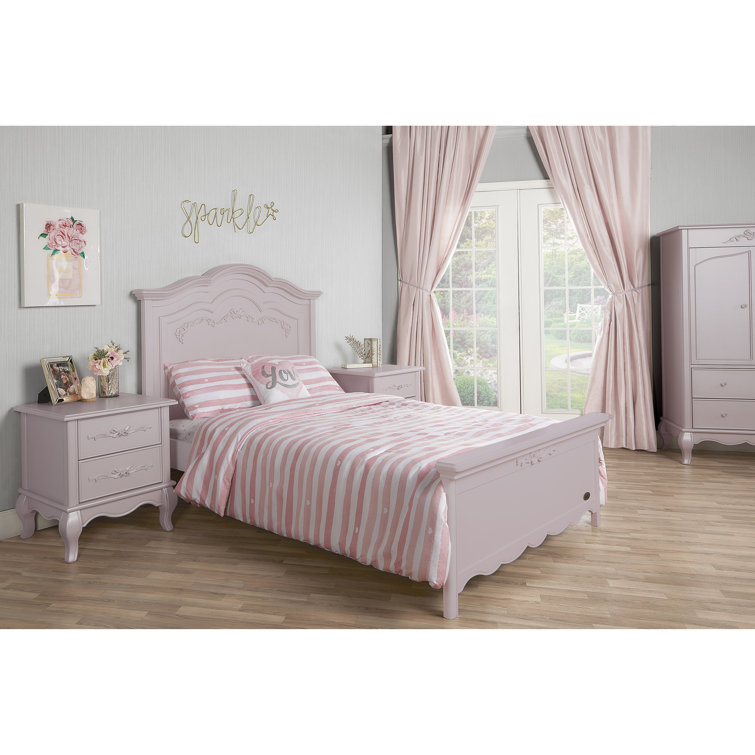 Evolur Aurora Nursery Collection Evolur Aurora Bed Rail Blush Pink