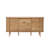 59.1" W 2-door 3-Drawer Modern Sideboard Cabinet with Sliding Tambour Doors