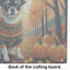 Tricolor Chihuahua Fall Glass Cutting Board Large