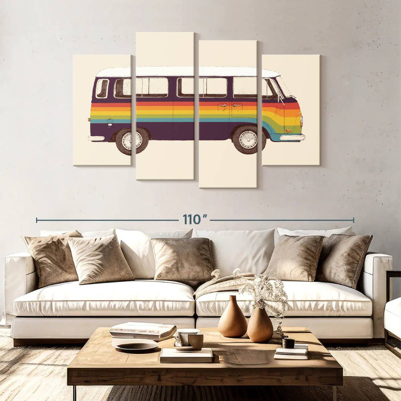 Mehar Rainbow Van, 54" H x 84" W