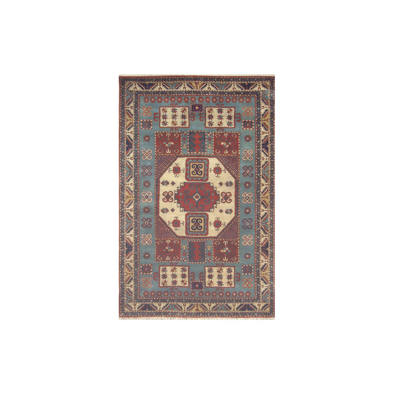 Cactus Ranch Wool Abstract Indoor Rug, Rectangle 3'6" x 5'6"