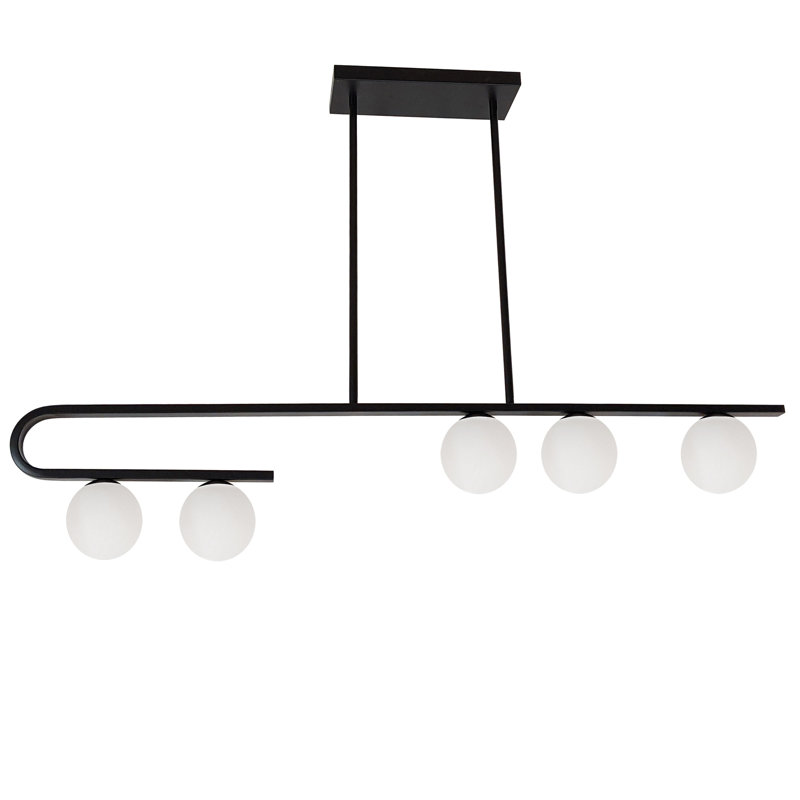 Fluharty 5 - Light Unique/Statement Pendant, Matte Black