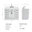 Tidworth 42' Solid Wood Single Bathroom Vanity with 1.5' White Quartz Top-2053305211-2020430955
