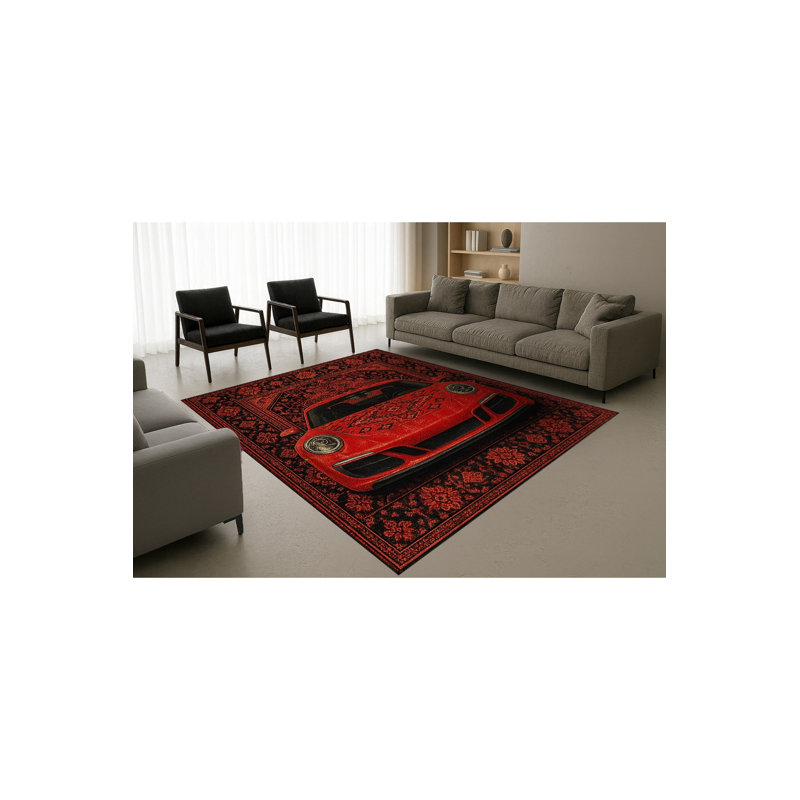 Tapis beige tissé à l'envers Mosso, 3'11" x 5'11"