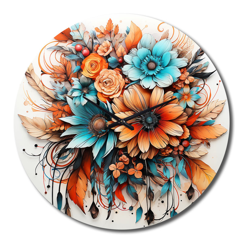 Horloge murale boho, Très grand