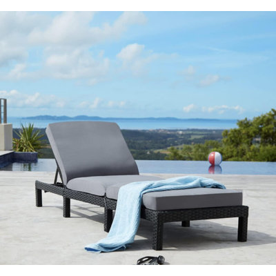 Berkow 182.78cm Long Reclining Single Chaise with Cushions