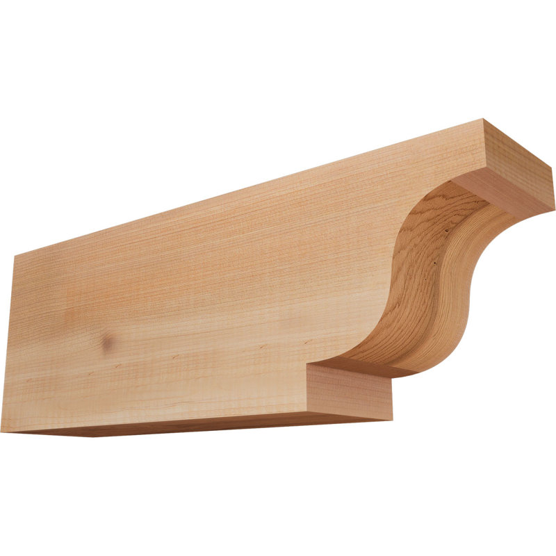 Queue de chevron lisse Newport, Cèdre rouge, H 6 po x l 16 po x P 3,5 po