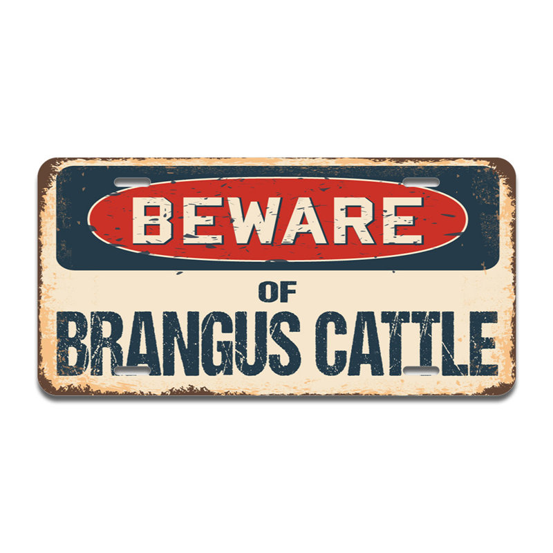 Cadre en aluminium Beware of Brangus