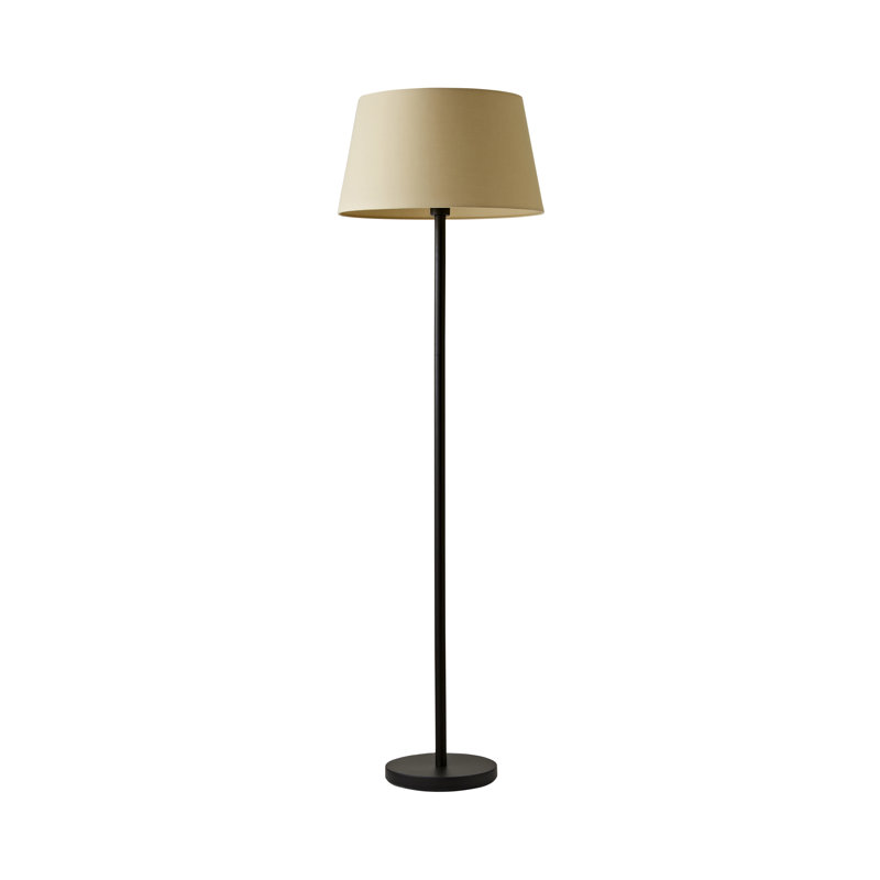 Bekbele 158cm Traditional Floor Lamp, Beige, No, Black