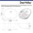 DeerValley Symmetry 18" X 15" Oval Vitreous China Undermount Bathroom Sink with Overflow-94564421