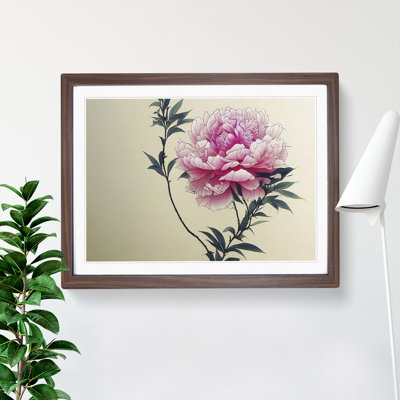 Intriguing Peony Flowers - Framed Print