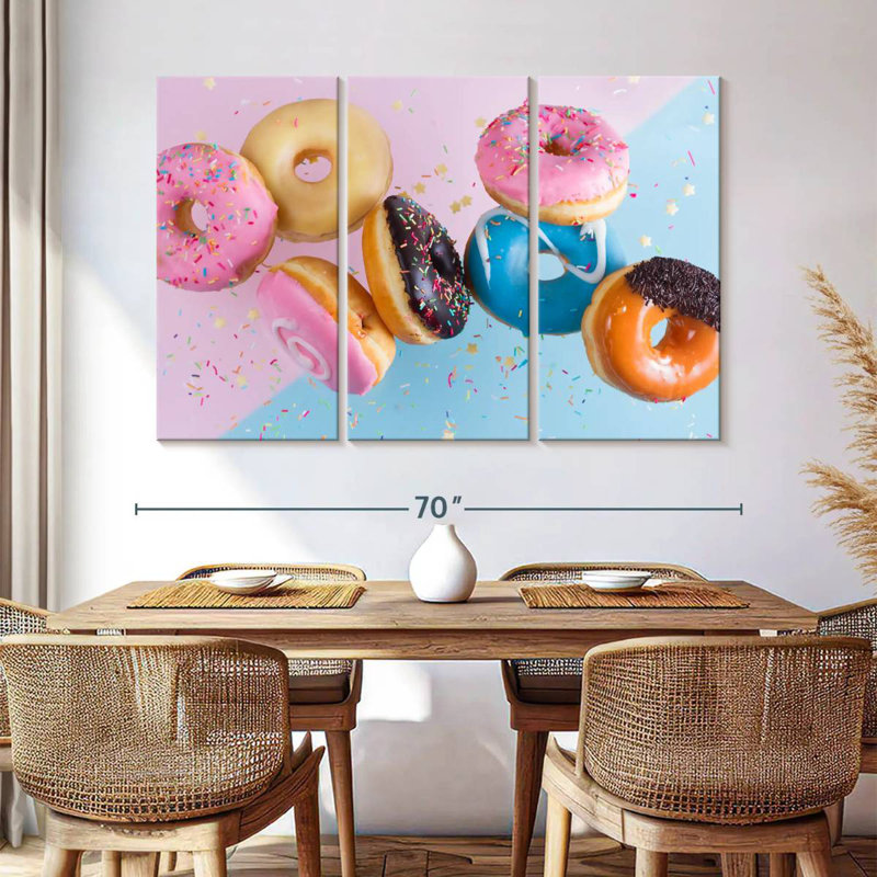 Yarlin Doughnut Party, 28" H x 45" W